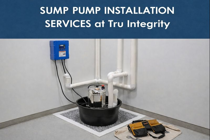 sump pump installation