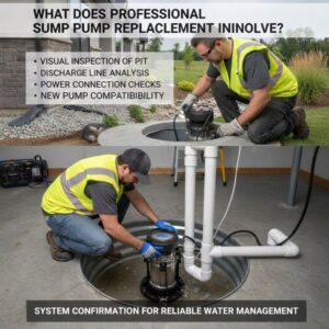 Professional sump pump replacement 