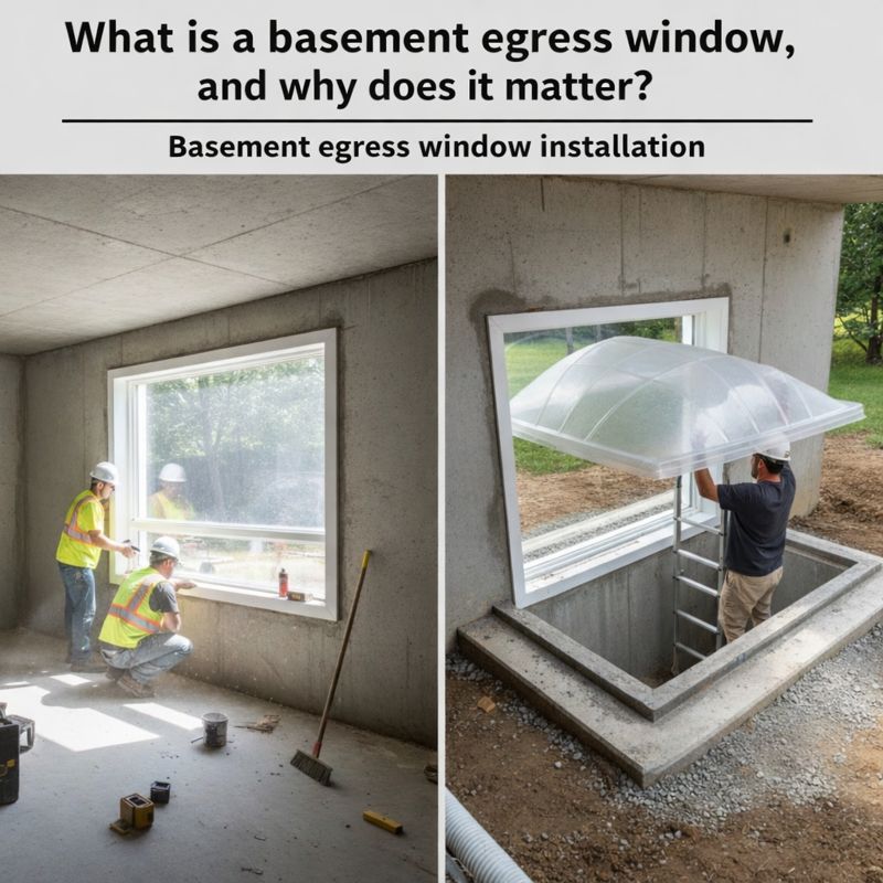 basement egress window installation