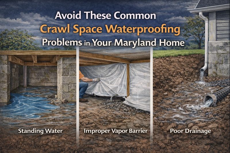 Avoid These Common Crawl Space Waterproofing Problems in Your Maryland Home