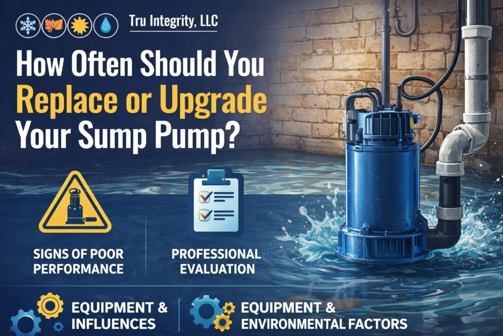 sump pump replacement & upgrades