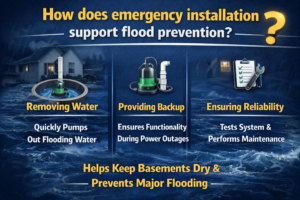 sump pump installation