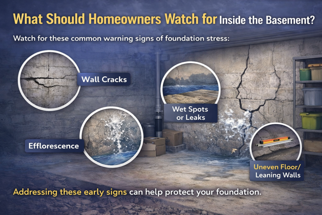 Homeowners should watch for inside the basement 