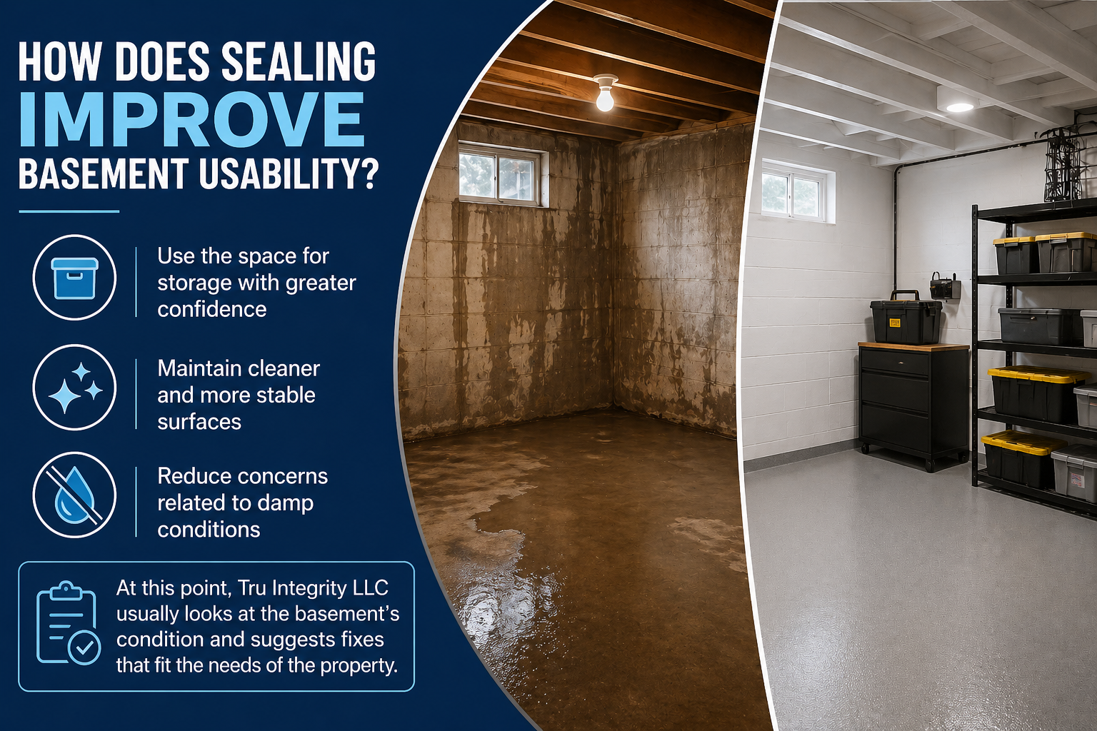 Basement sealing 