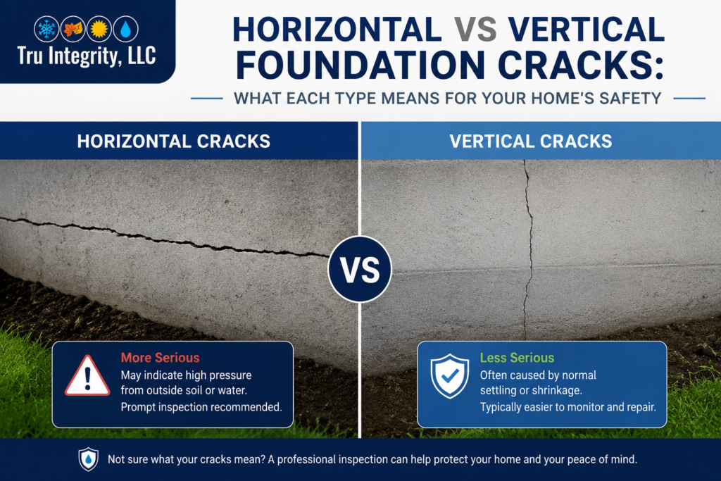horizontal vs vertical foundation