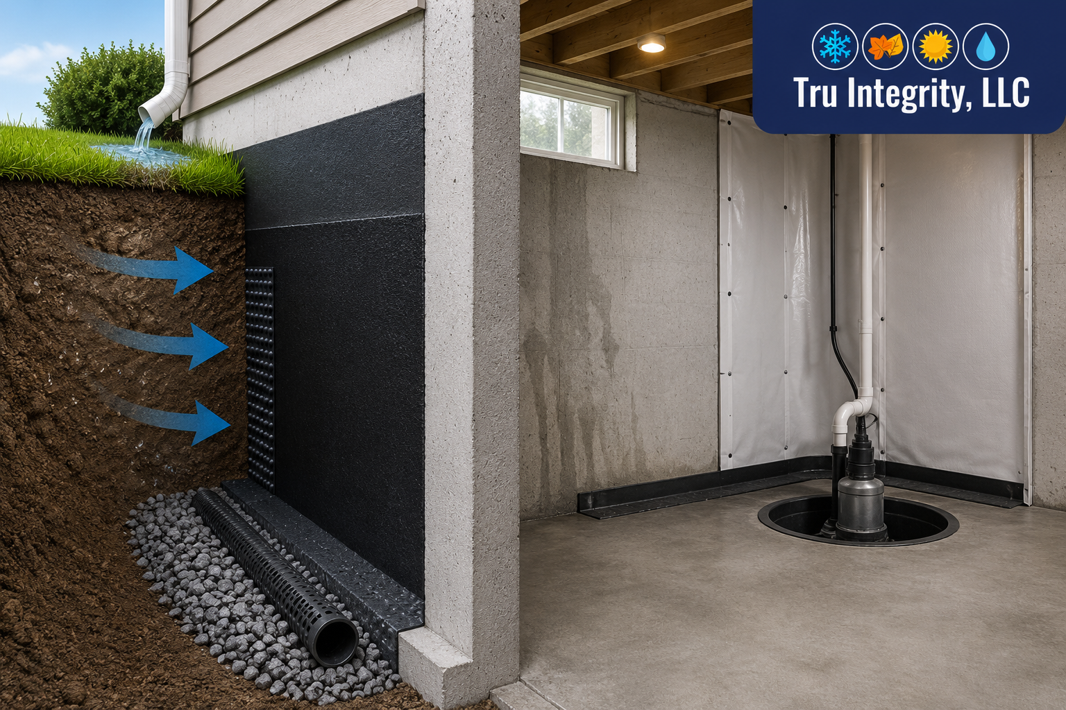 Basement Wall Waterproofing