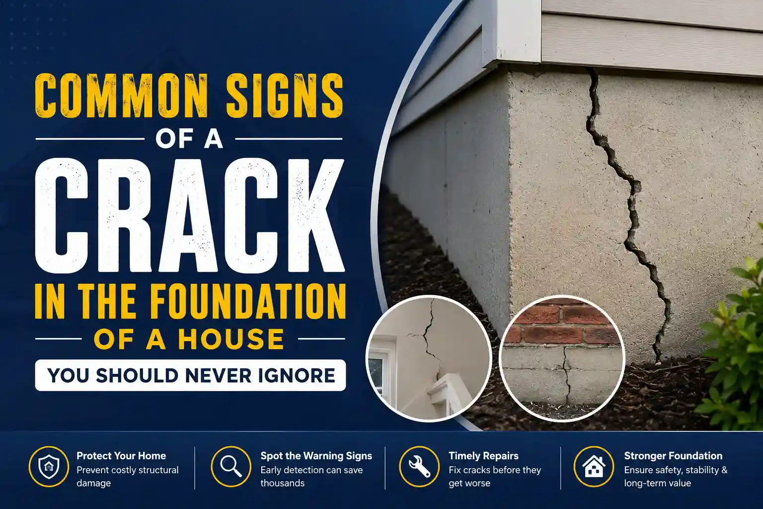 Common Signs of a Crack in the Foundation of a House You Should Never Ignore
