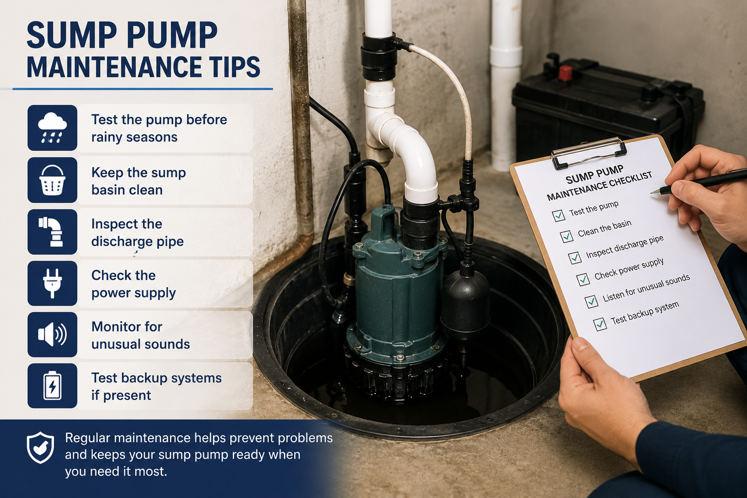 sump pump maintenance