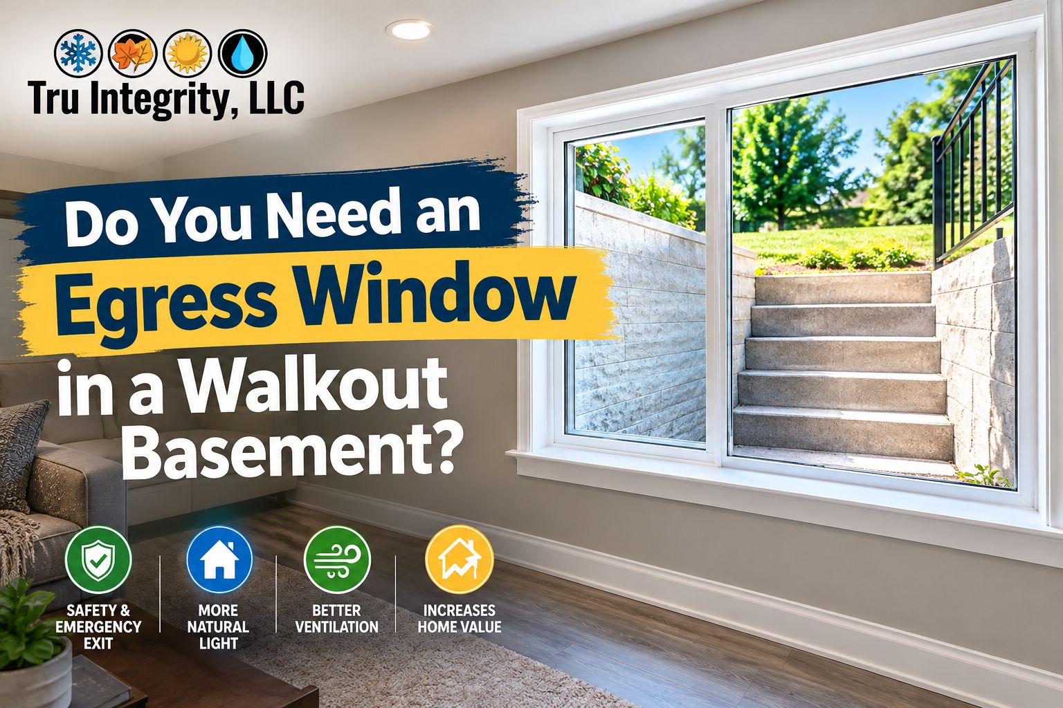 Walkout basement windows