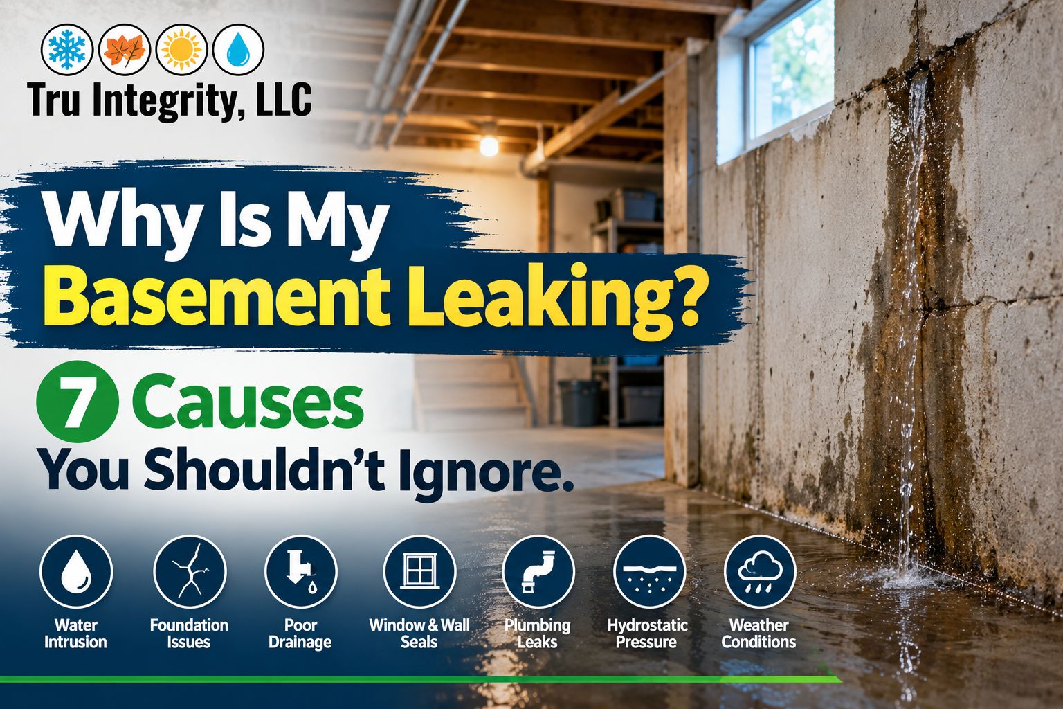 Basement leak repair