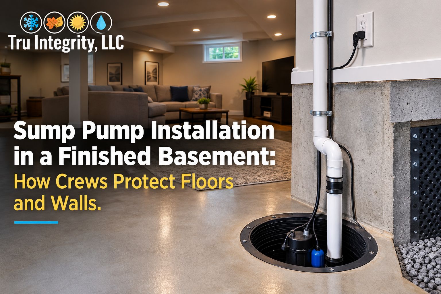 sump pump installation